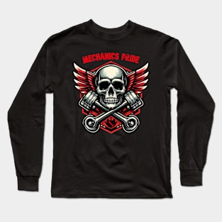 Skull Mechanic Long Sleeve T-Shirt